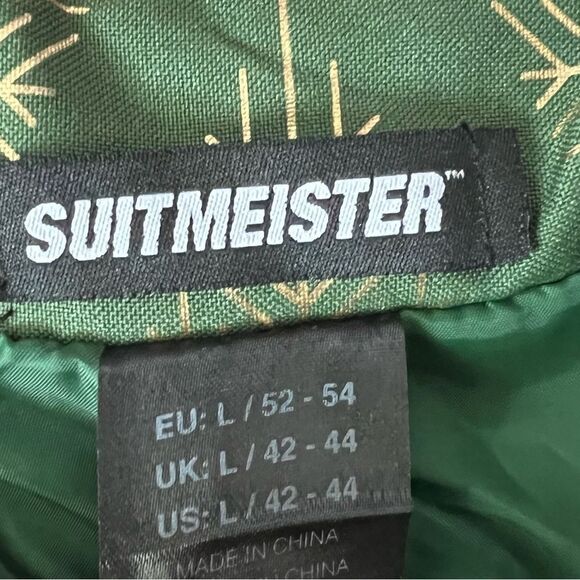 Suitmeister Holiday Snowflake Tree Blazer- Size Large - Picture 5 of 14